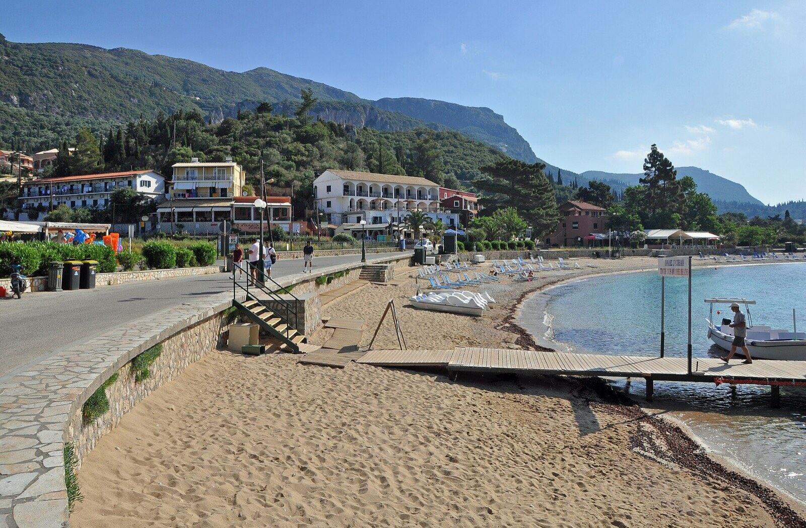 Paleokastritsa (Corfu, Greece): main beach