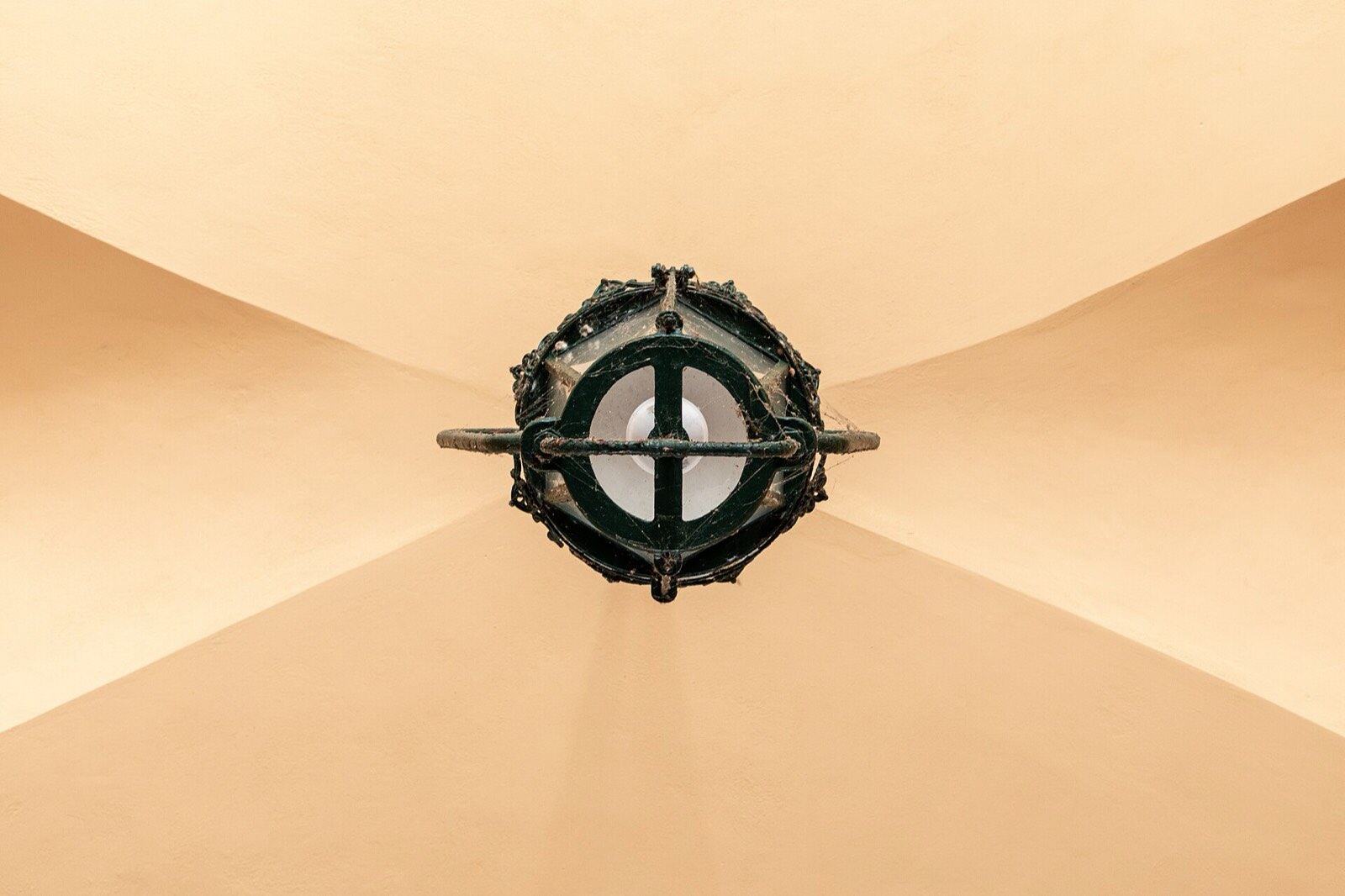 Ceiling at the entrance of the English Barracks, Palaio Frourio, Corfu, Greece