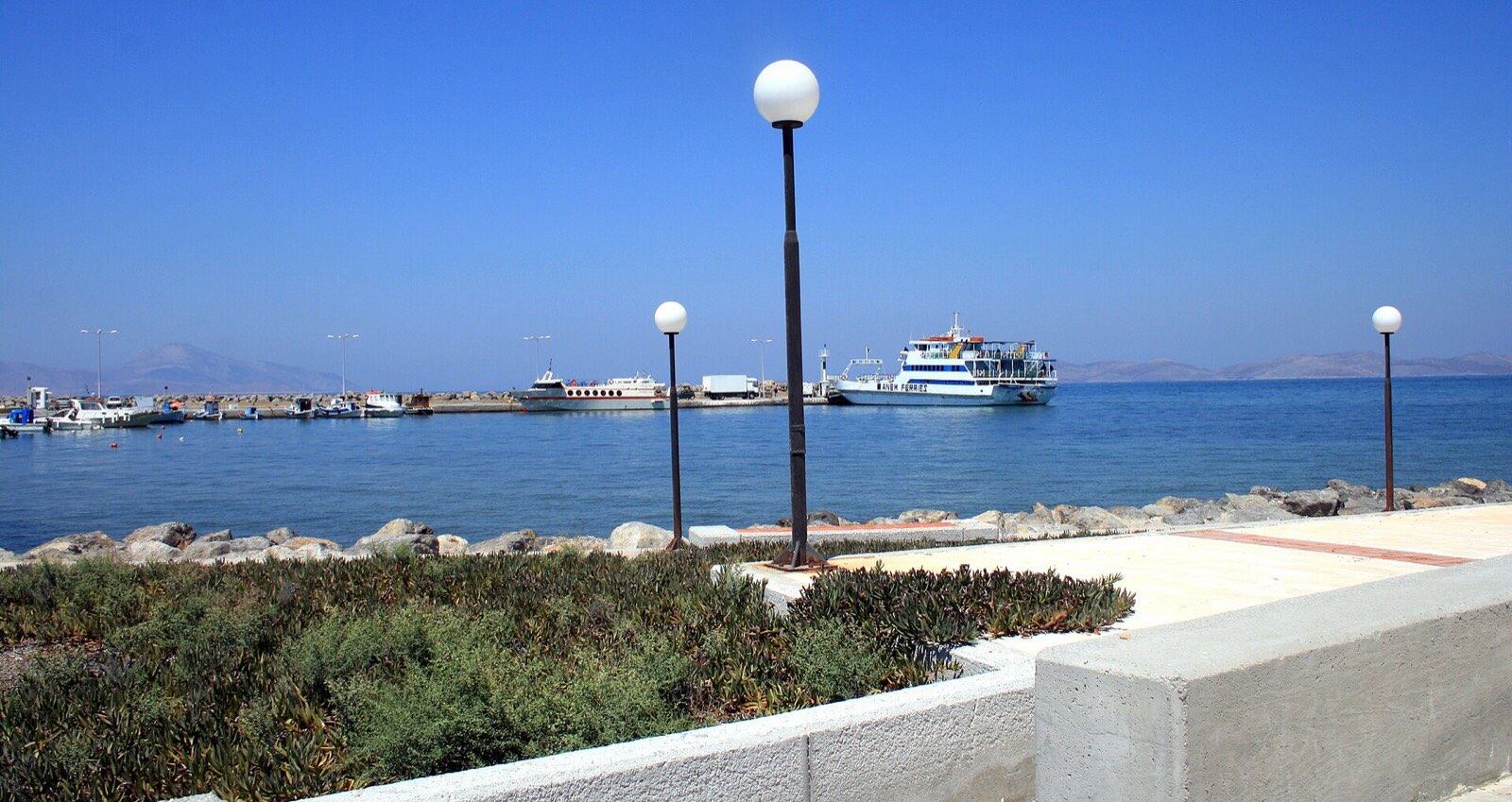 Harbour of town Mastichari on Kos island (Greece)