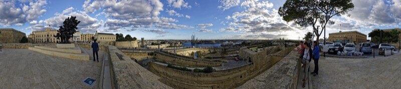 Malta - Valletta - St. James Bastion - 360° Panorama 01
