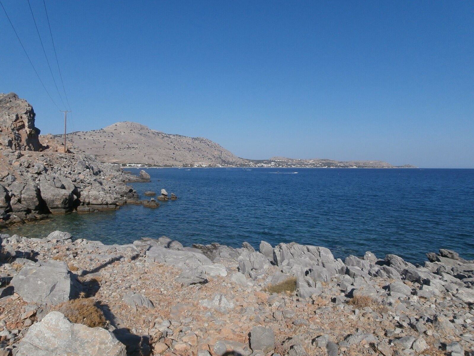 Marmari mount 458 m (βουνό Μαρμάρι 458 μ) at Lardos Bay in Rhodes 3 September 2017