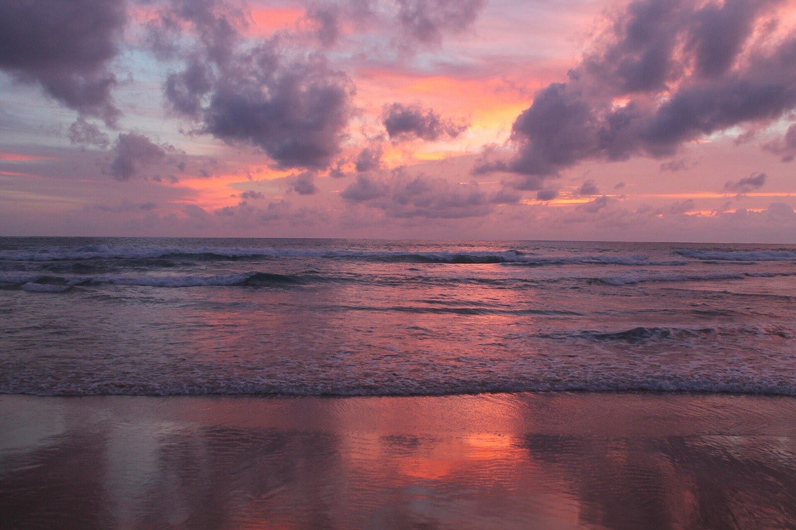 Sunset at Karon Beach, Phuket, Thailand, July 2013