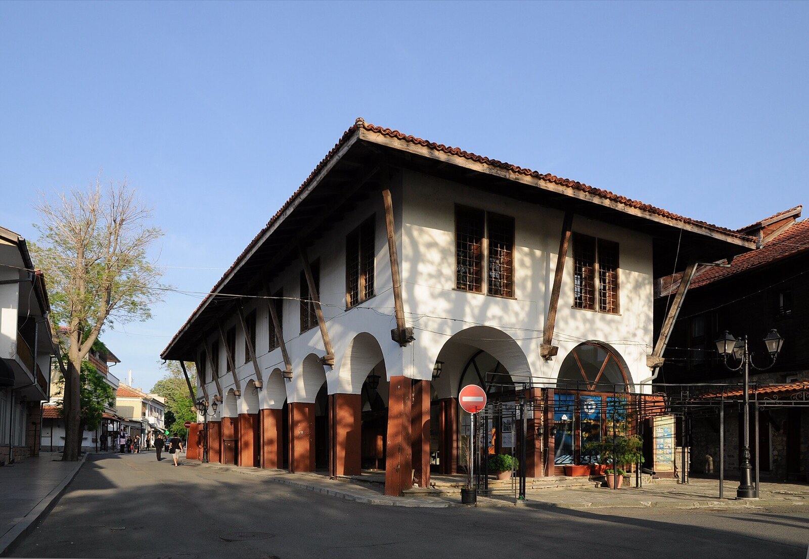 Mesembriya street in the old town of Nesebar, Bulgaria.
