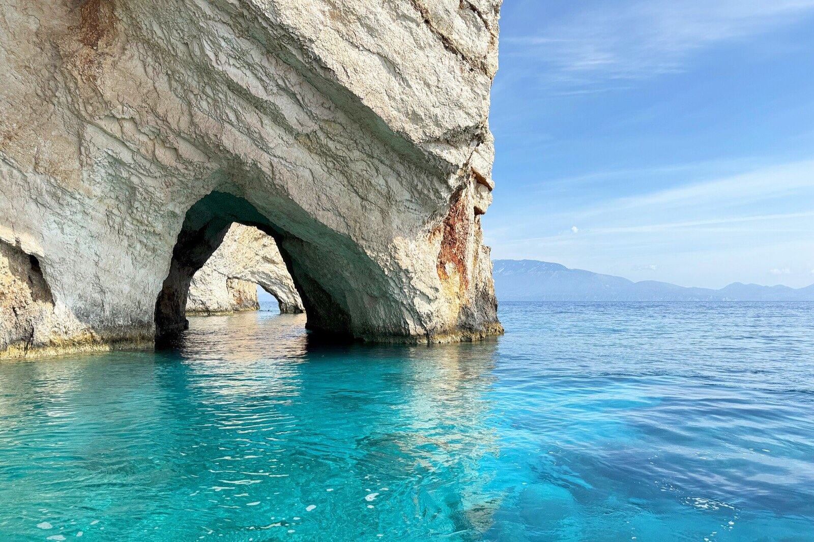 The famous Blue Caves of Zakynthos - Greece